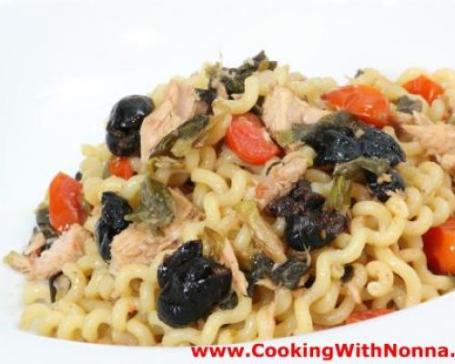 Fusilli with Tuna and Black Olives